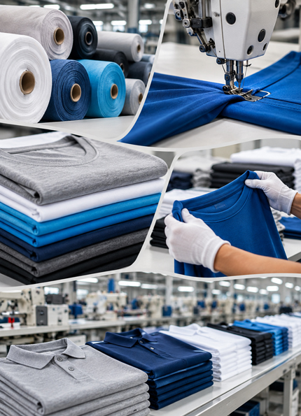 Quality inspection and garment manufacturing at Cool In Cool Garments